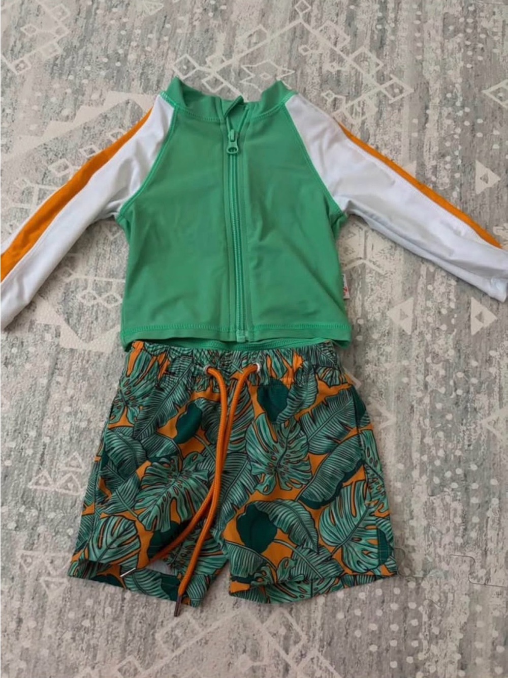 Baby boys Swimzip Rashguard Swim Set